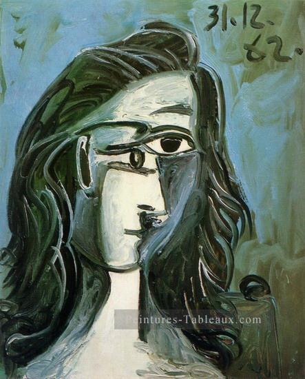 Tête de femme 1 1962 cubiste Peintures à l'huile